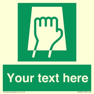 Custom Push Pad Sign